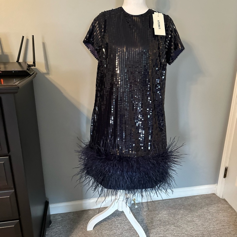 Sequin Navy Blue Dress - Picture 7 of 7